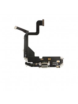 Nappe connecteur port de charge charging flex compatible iPhone 13 Pro Argent
