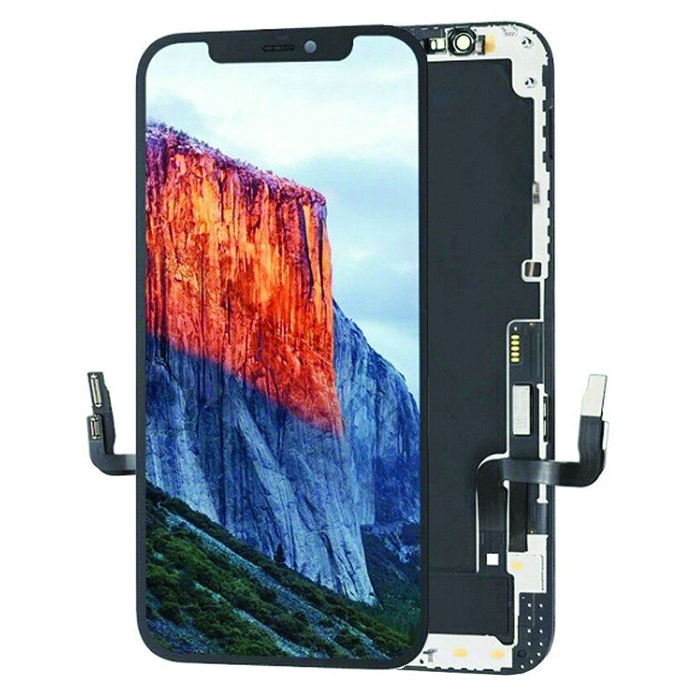 ECRAN LCD POUR IPHONE 12 INCELL VITRE TACTILE SUR CHASSIS NOIR SANS OUTILS