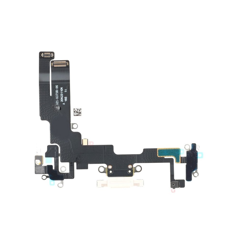 Connecteur de charge compatible avec iPhone 14 blanc