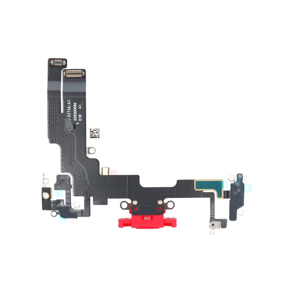 Connecteur de charge compatible avec iPhone 14 rouge