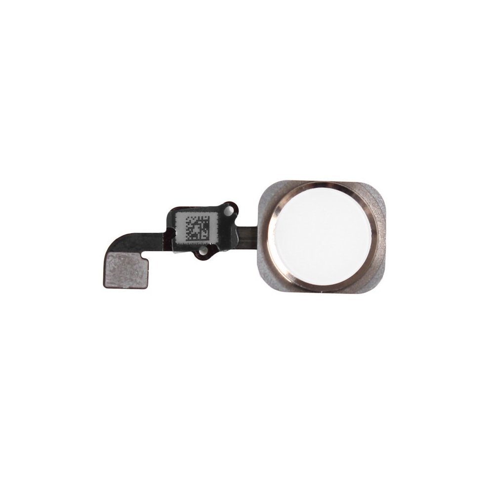 BOUTON HOME + NAPPE POUR IPHONE 6 BLANC-ARGENT
