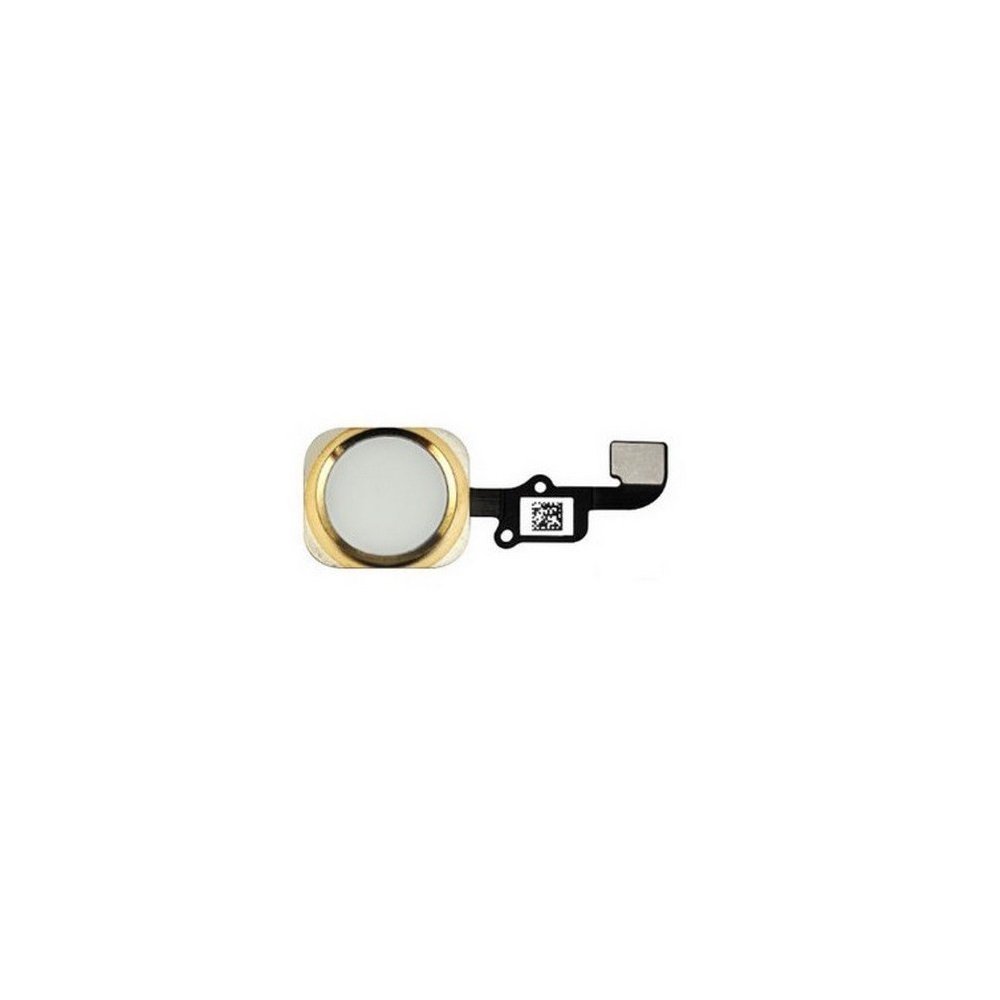 BOUTON HOME + NAPPE POUR IPHONE 6 BLANC-OR