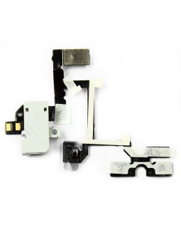 Nappe prise jack vibreur volume audio compatible iPhone 4 Blanc