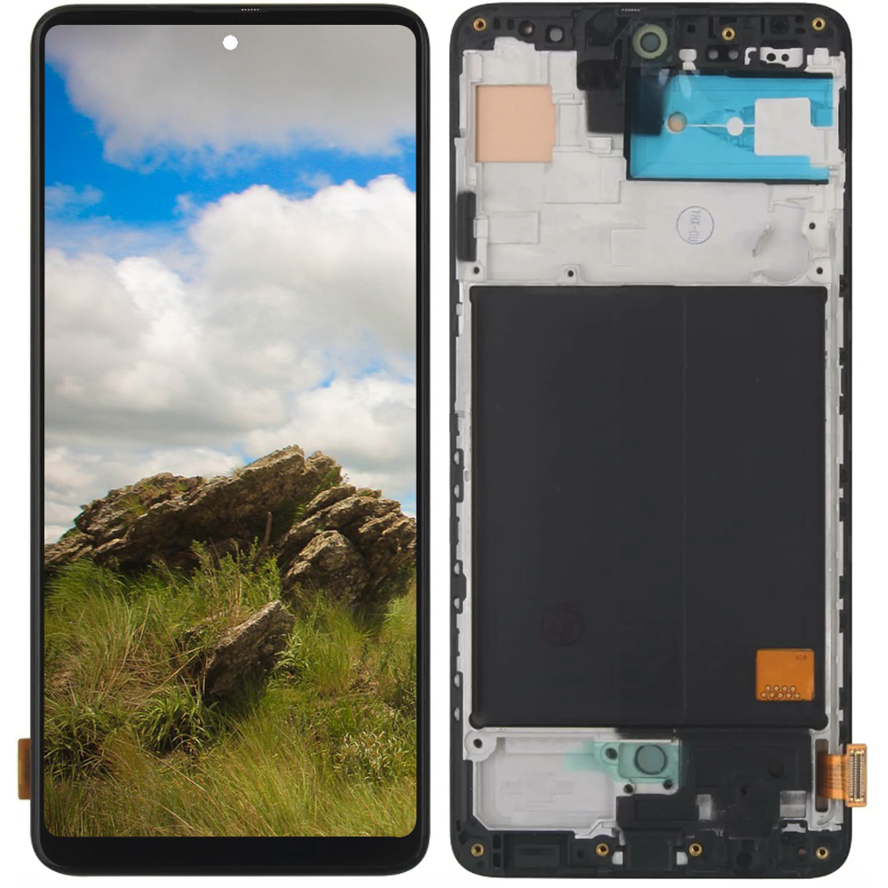 BLOC ECRAN LCD ASSEMBLÉ + CHASSIS POUR SAMSUNG GALAXY A51 SM-A515F