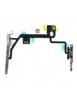 Nappe flex bouton power volume vibreur flash avec pièce métallique compatible iPhone 8