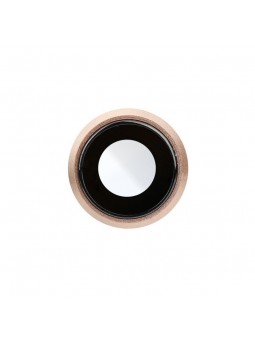 Lentille Vitre Cache caméra arrière compatible iPhone 8 Rose