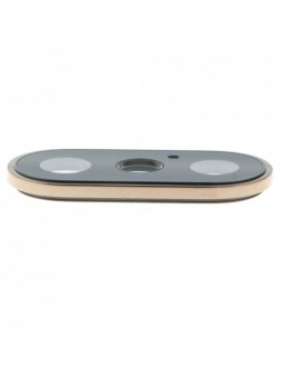 Lentille Vitre Cache caméra arrière compatible iPhone X Or