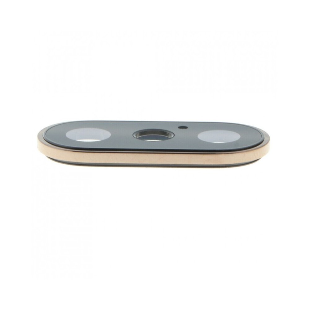 Lentille Vitre Cache caméra arrière compatible iPhone X Or