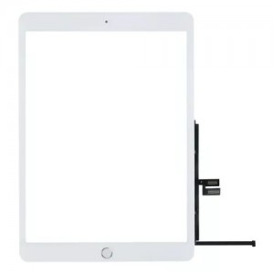 Vitre Tactile pour iPad 9 Blanc Pré Assemblée avec home + adhésif sans outils (A2602, A2603, A2604, A2605)
