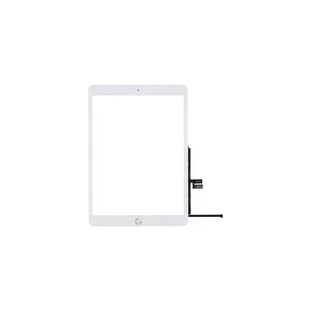 Vitre Tactile pour iPad 9 Blanc Pré Assemblée avec home + adhésif sans outils (A2602, A2603, A2604, A2605)