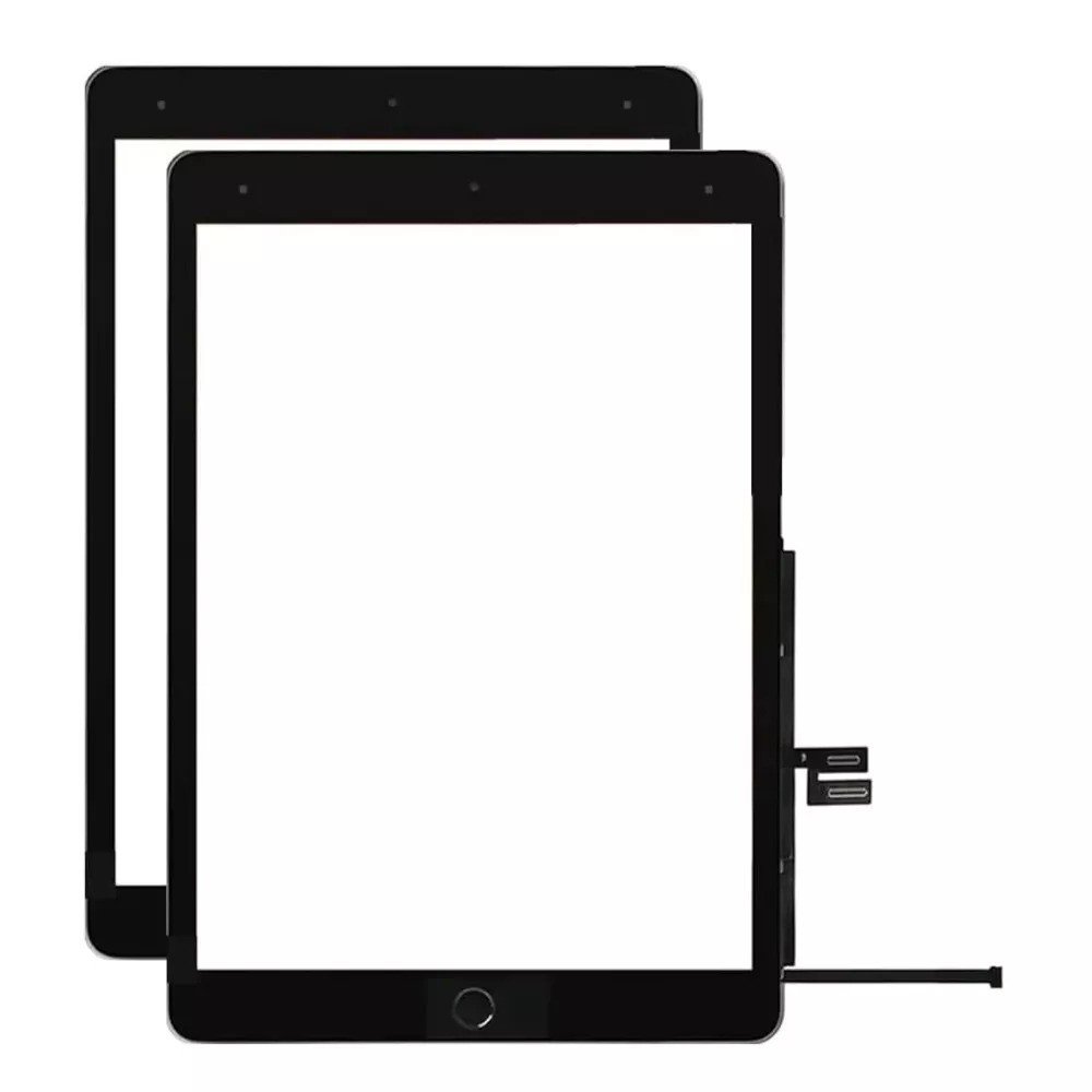 Vitre Tactile pour iPad 9 Noir Pré Assemblée avec home + adhésif sans outils (A2602, A2603, A2604, A2605)