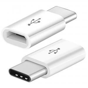 Adaptateur Micro USB vers Type-c Blanc
