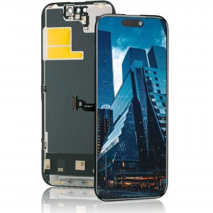 ECRAN LCD POUR IPHONE 14 PRO INCELL VITRE TACTILE SUR CHASSIS NOIR SANS OUTILS