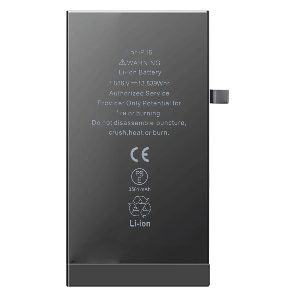 BATTERIE COMPATIBLE AVEC IPHONE 16 INTERNE NEUVE DE REMPLACEMENT SANS OUTILS