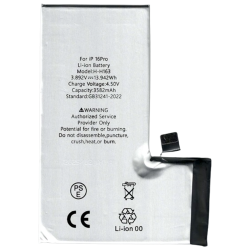 BATTERIE COMPATIBLE AVEC IPHONE 16 PRO INTERNE NEUVE DE REMPLACEMENT SANS OUTILS