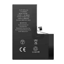 BATTERIE COMPATIBLE AVEC IPHONE 16 PRO MAX INTERNE NEUVE DE REMPLACEMENT SANS OUTIL
