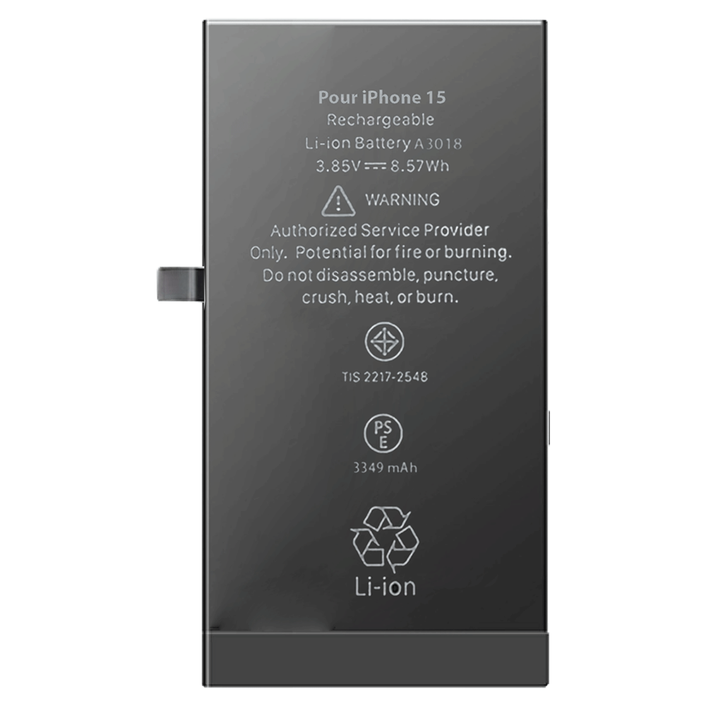 BATTERIE INTERNE COMPATIBLE AVEC IPHONE 15 INTERNE NEUVE DE REMPLACEMENT SANS OUTILS