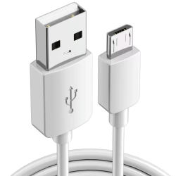 Câble Rond Micro-USB LDNIO SY-03S Blanc 1m