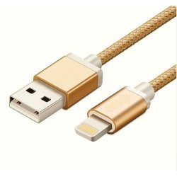 Câble Rond Lighting LDNIO LS17I Or 2m iPhone 5/6/7/8/6s/6s Plus/8/8 Plus/X