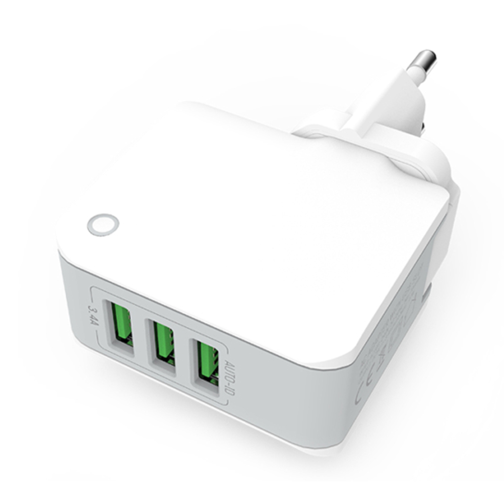 Chargeur Secteur 3 Ports USB LDNIO A3303 3.4A