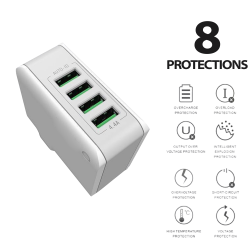 Chargeur Secteur 4 Ports USB LDNIO A4403 4.4A.