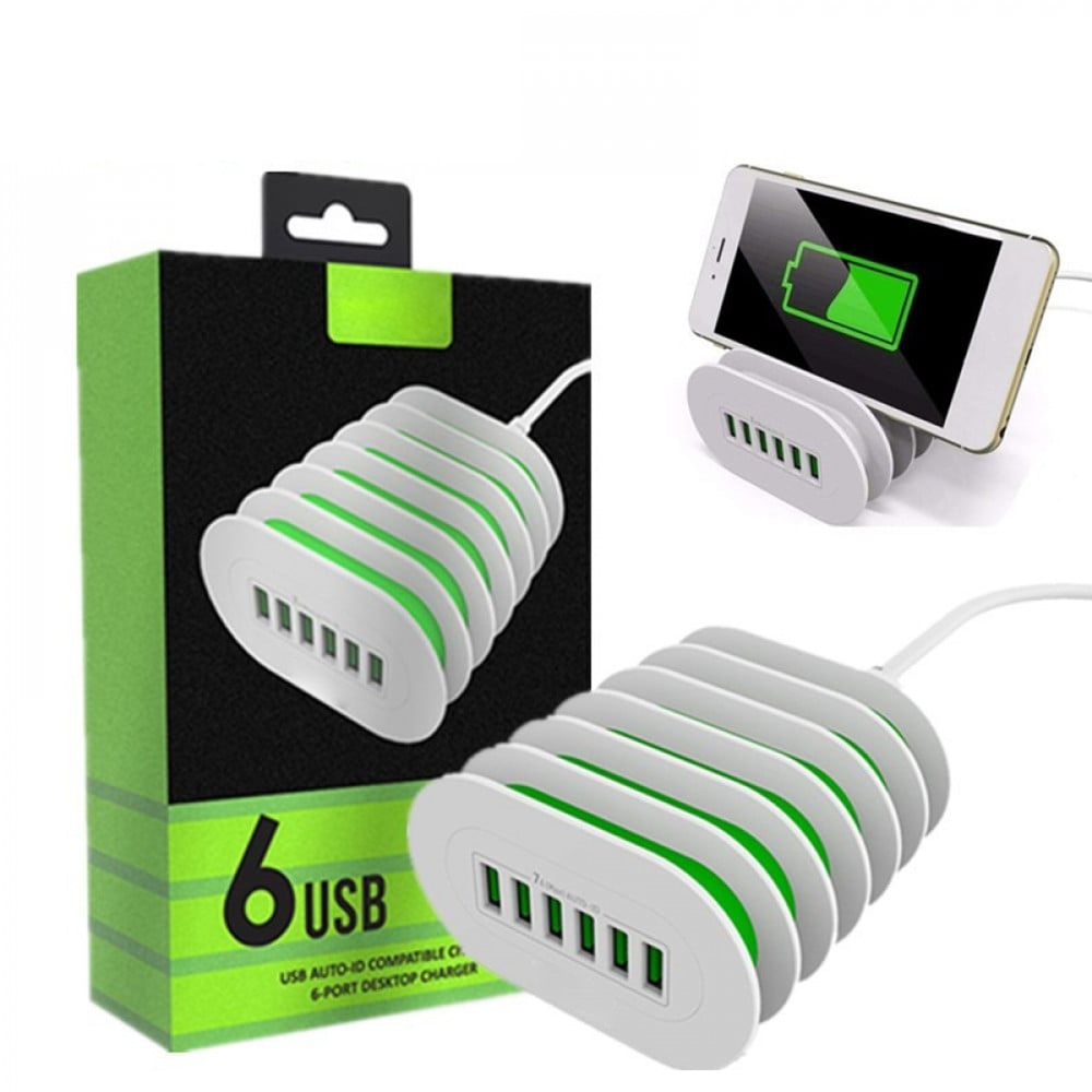 Chargeur Mural 6 Ports USB LDNIO A6702 7A