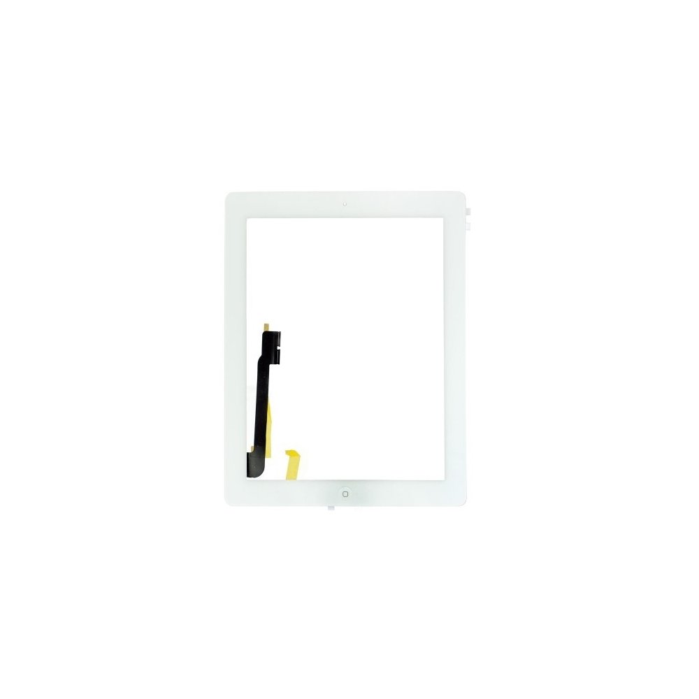 Vitre Tactile pour iPad 4 Blanc Pré Assemblée sans outils