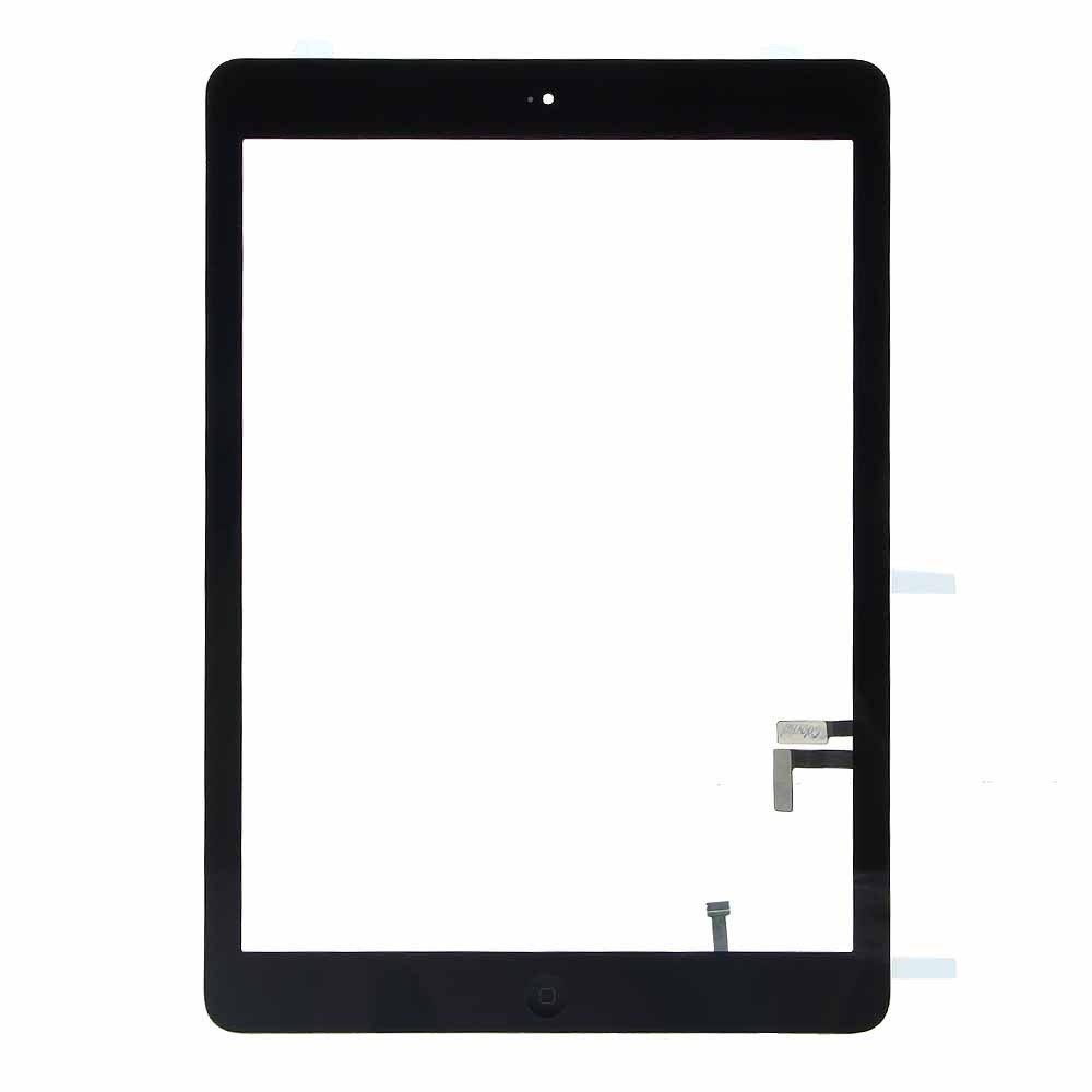 Vitre Tactile pour iPad Air Noir Pré Assemblée sans outils (A1474,A1475,A1476)
