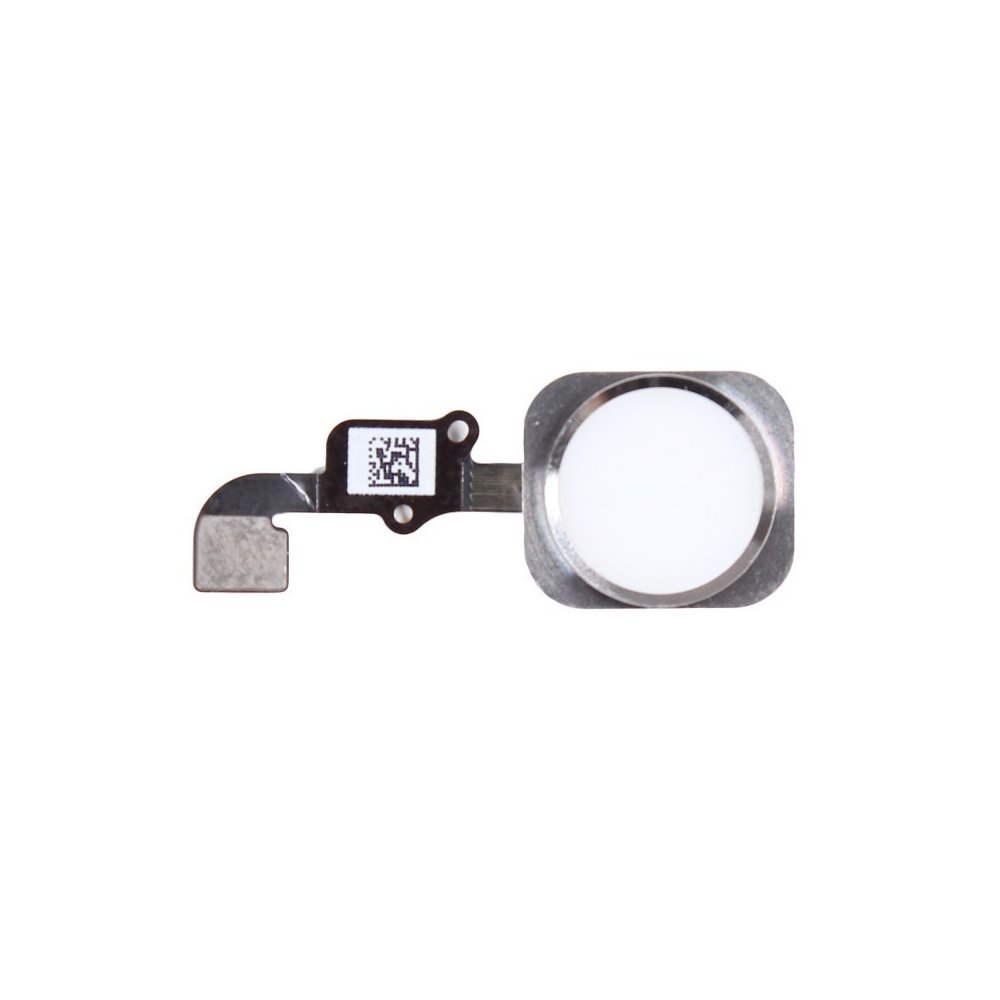 Bouton home blanc-argent + nappe - iPhone 6S
