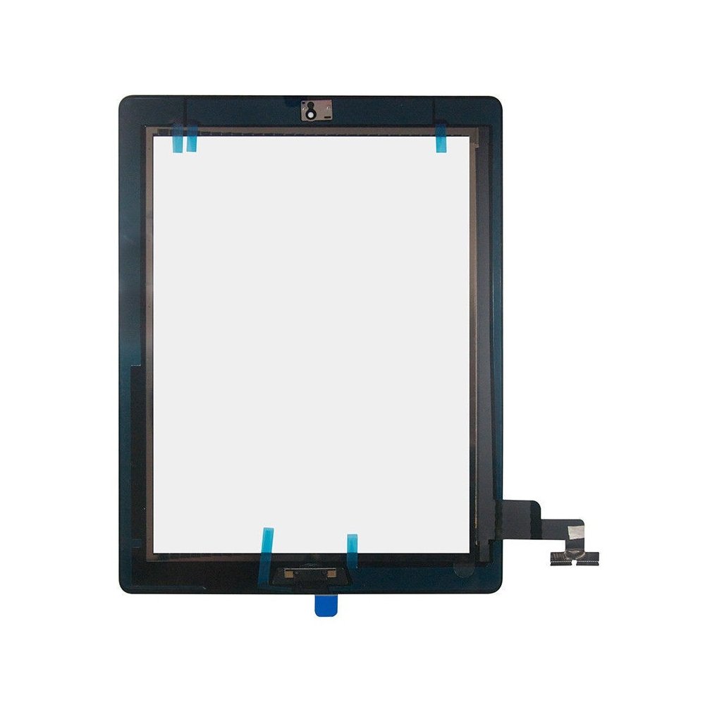 Vitre Tactile pour iPad 2 Noir Pré Assemblée sans outils