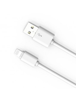 Câble Rond compatible iPhone LDNIO SY-03I Blanc 1m iPhone 5/6/6s/6s Plus/7/7 Plus/8/X