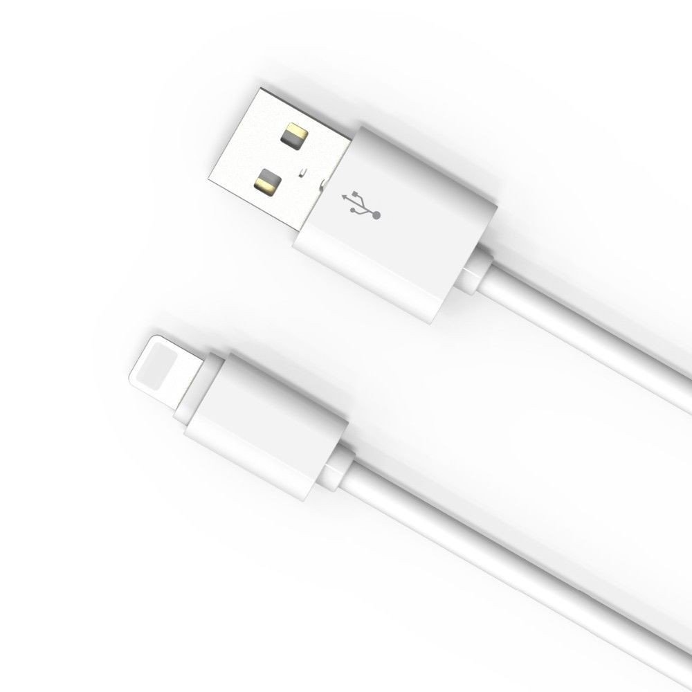 Câble Rond compatible iPhone LDNIO SY-03I Blanc 1m iPhone 5/6/6s/6s Plus/7/7 Plus/8/X