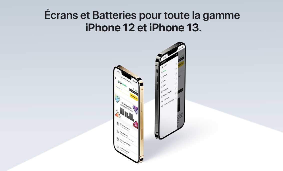 batteries pour iphone 12 et 13