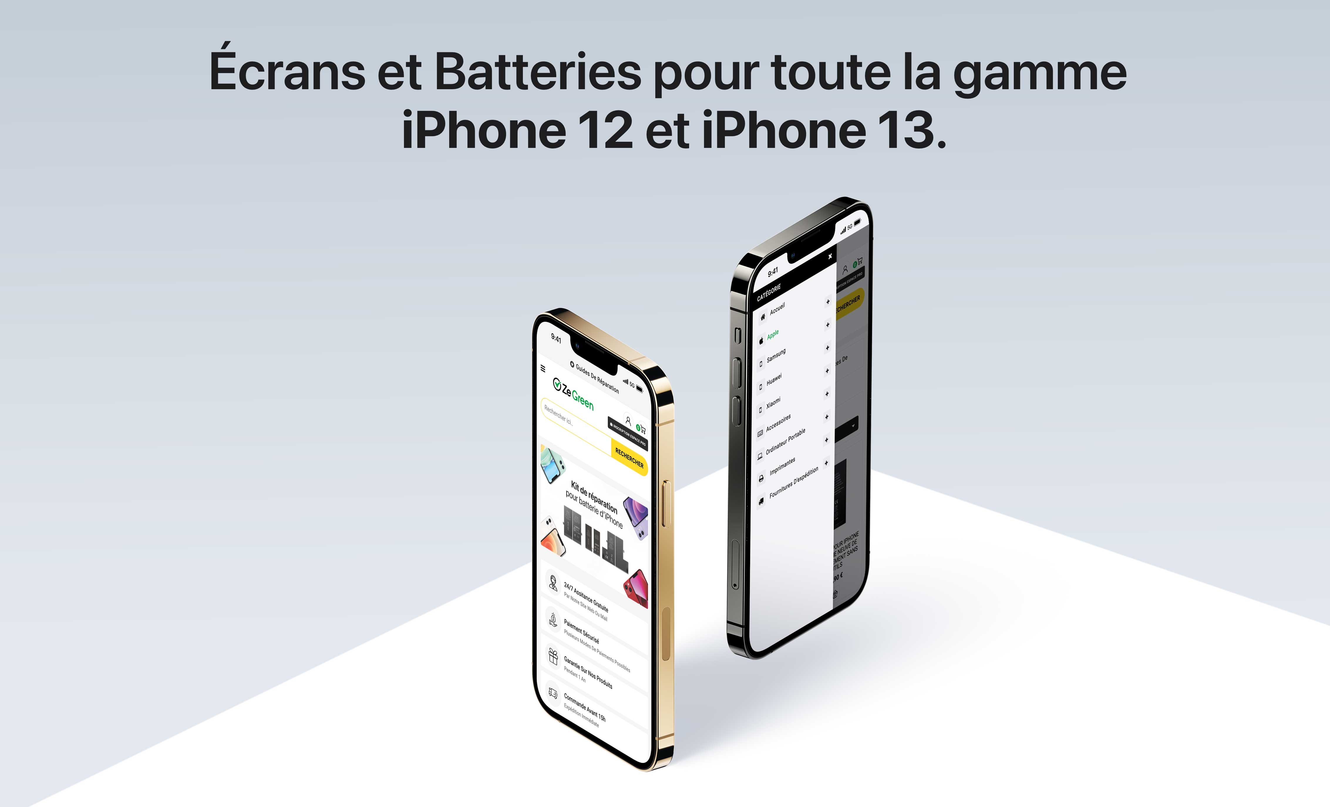 batteries pour iphone 12 et 13