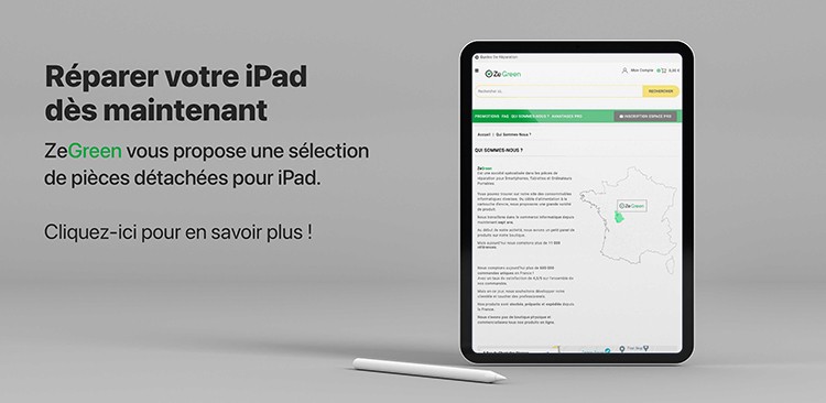 Offres ze green ipad